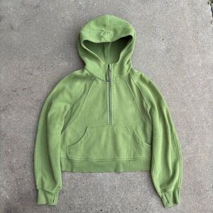 lululemon athletica green scuba zip up size xs/small